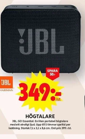 ICA Maxi HÖGTALARE JBL erbjuda