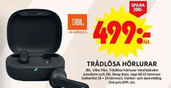 ICA Maxi TRÅDLÖSA HÖRLURAR JBL erbjuda