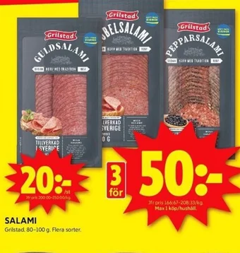 ICA Kvantum SALAMI Grilstad erbjuda
