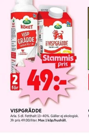 ICA Kvantum VISPGRÄDDE Arla erbjuda