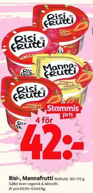 ICA Supermarket Risi-, Mannafrutti erbjuda