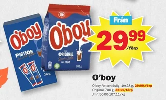 Pekås O'boy erbjuda