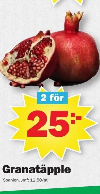 Pekås Granatäpple erbjuda