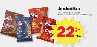 Pekås Jordnötter Olw erbjuda