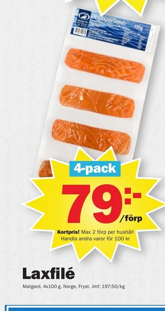 Pekås Laxfilé erbjuda