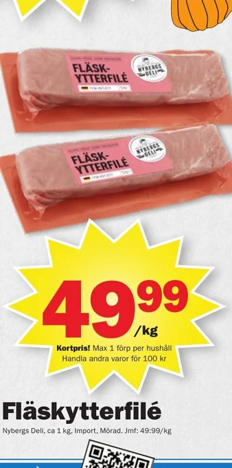 Pekås Fläskytterfilé erbjuda