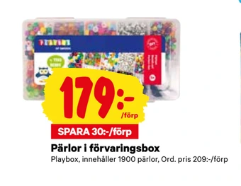 Pärlor i förvaringsbox