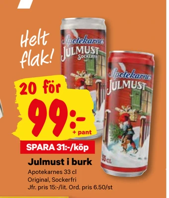 City Gross Julmust i burk erbjuda