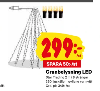 City Gross Granbelysning led erbjuda