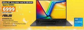 Power ASUS VIVOBOOK 16 R1605PAMB155W erbjuda