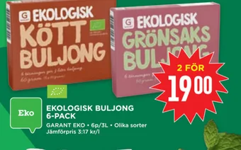 Willys EKOLOGISK BULJONG 6-PACK erbjuda