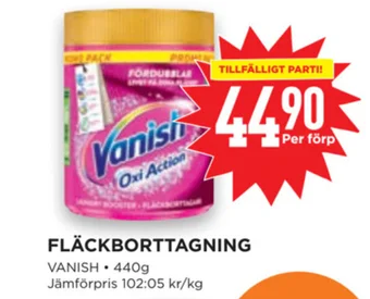Willys FLÄCKBORTTAGNING VANISH erbjuda