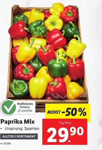 Lidl Paprika Mix erbjuda