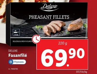 Lidl DELUXE Fasanfilé erbjuda