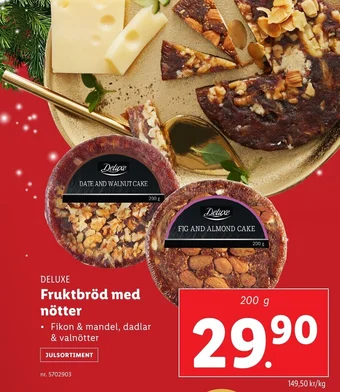 DELUXE Fruktbröd med nötter