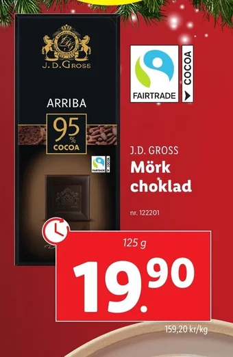 Lidl Mörk choklad erbjuda