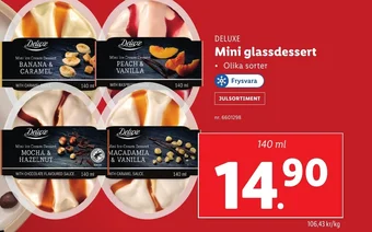 Lidl DELUXE Mini glassdessert erbjuda