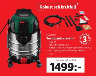 PARKSIDEⓇ Textilvårdsmaskin