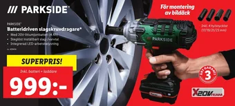 Lidl PARKSIDEⓇ Batteridriven slagskruvdragare erbjuda