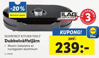 Lidl SILVERCREST KITCHEN TOOLS® Dubbelvåffeljärn erbjuda