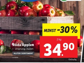 Lidl Röda Äpplen erbjuda