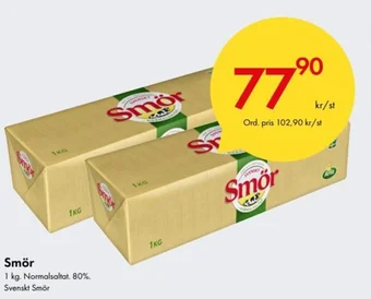 Snabbgross Smör erbjuda