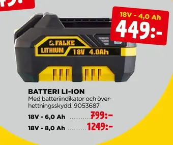 Jem&Fix Batteri li-ion erbjuda