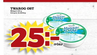 Din Mat Twarog ost erbjuda