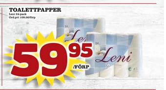 Din Mat Toalettpapper erbjuda