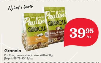 Hemköp Granola erbjuda