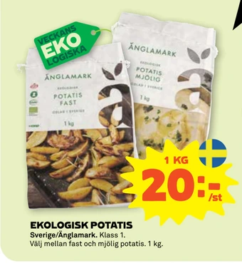 Stora Coop Ekologisk potatis erbjuda