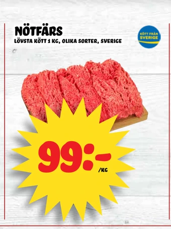 Nelins Nötfärs erbjuda