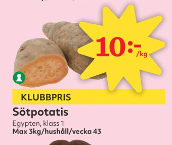 Hemköp Sötpotatis erbjuda