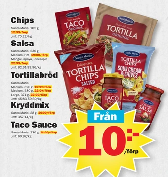 Pekås Taco sauce erbjuda
