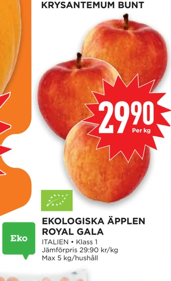 Willys Hemma Ekologiska äpplen royal gala erbjuda