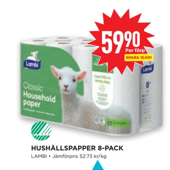Willys Hushållspapper 8-pack erbjuda