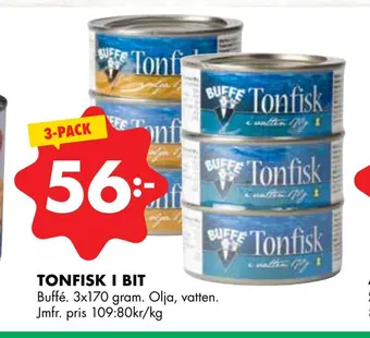 ÖoB Tonfisk i bit erbjuda