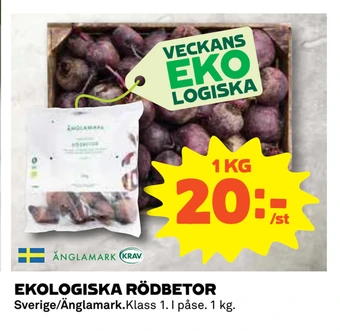 Coop Ekologiska rödbetor erbjuda