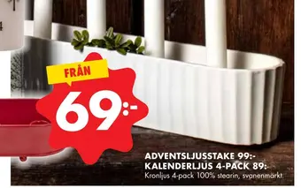 ÖoB Adventsljusstake erbjuda