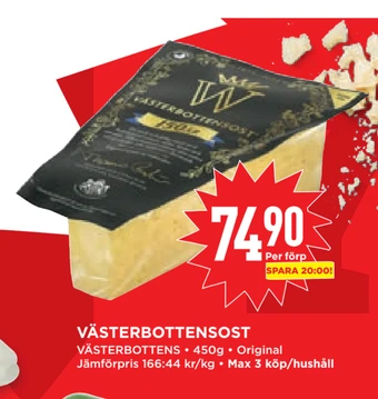 Willys Hemma Västerbottensost erbjuda