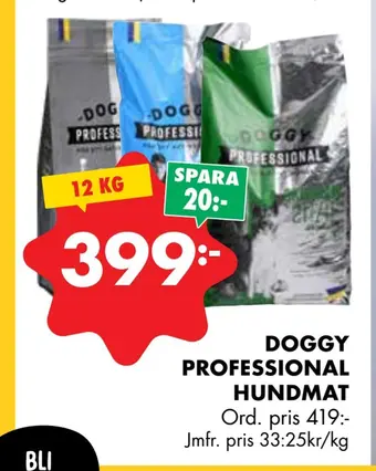 ÖoB Doggy professional hundmat erbjuda