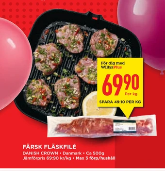 Willys Hemma Färsk fläskfilé erbjuda