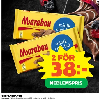 Coop Chokladkakor erbjuda
