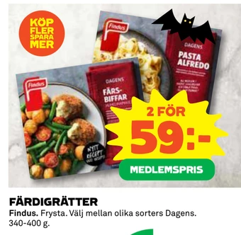 Coop Färdigrätter erbjuda