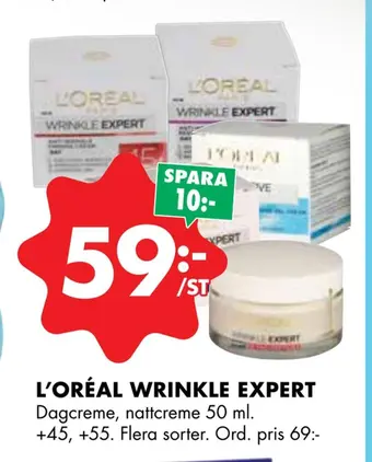 ÖoB L'oréal wrinkle expert erbjuda