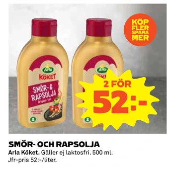 Coop Smör- och rapsolja erbjuda