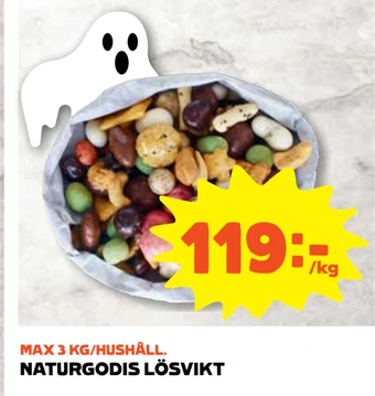 Naturgodis lösvikt