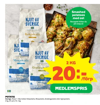 Coop Potatis erbjuda