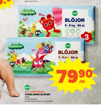 Coop Babblarna blöjor erbjuda