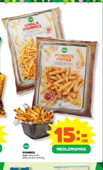 Coop Pommes erbjuda